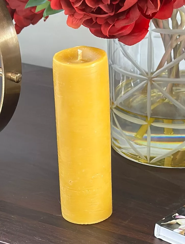 Handmade 100% Pure Beeswax Pillar Candles 100% Cotton Wick 2"x6" - Image 2 of 3