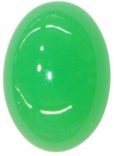 Natural Fine Crisp Apple Green Chrysoprase - Oval Cabochon - Brazil - AAA Grade