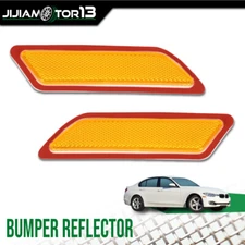 Fit For 2012-2015 BMW 328i Front Driver & Passenger Side  Bumper Reflector Light
