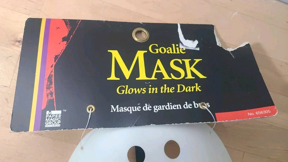 Máscara de portero de hockey Jason de colección 1996 Paper Magic Halloween viernes 13 nueva con etiquetas Cor Foto 2 de 4