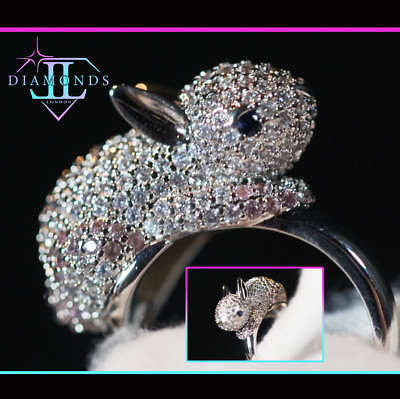 Diamant Hasenring, Hasenring, Hasenring, Simulierter Diamant Hasenring
