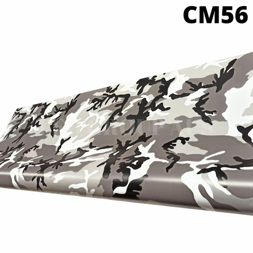 CAMOUFLAGE CAR VINYL WRAP FILM ROLL DECAL STICKER AIR RELEASE BLACK GLOSS MATTE - Picture 24 of 28