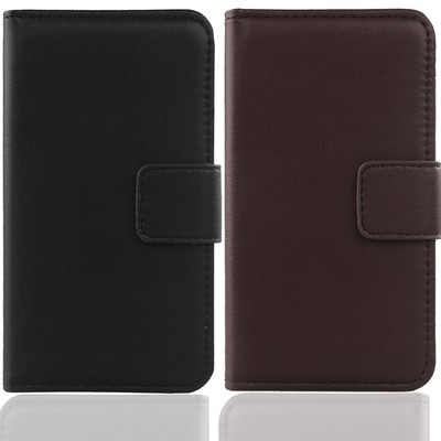 ECHT REAL LEDER HÜLLE ETUI FLIP CASE FÜR HANDY TASCHE SCHUTZ