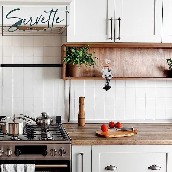 Chef Kitchen Décor Shelf Sitters with Long Legs | eBay