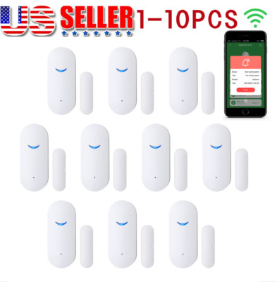 Lot WIFI Wireless Smart Magnetic Door Window Sensor Detector Alarm Google Home