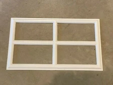 Amarr Stockton Replacement Insert for Garage Door Window Trim Short Panel White