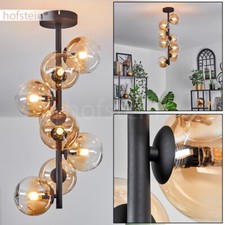 Salon Sypialnia Lampa Sufit Lampa Szkło Bursztynowe Przezroczysta lampa kulisty