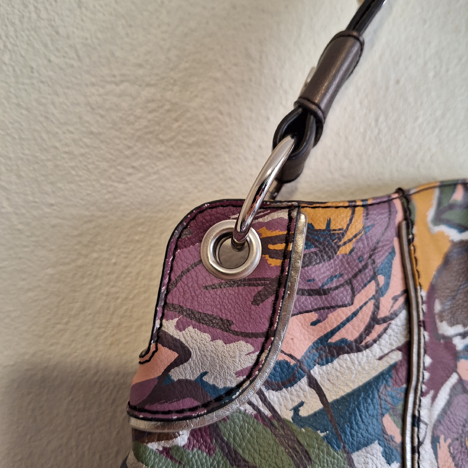 Relic By Fossil Womens Hobo Bag PVC faux Leather Vegan Shoulder Large Floral eBay