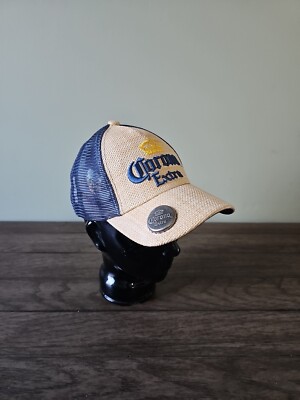 Official Corona extra beer hat straw snapback bottle opener 