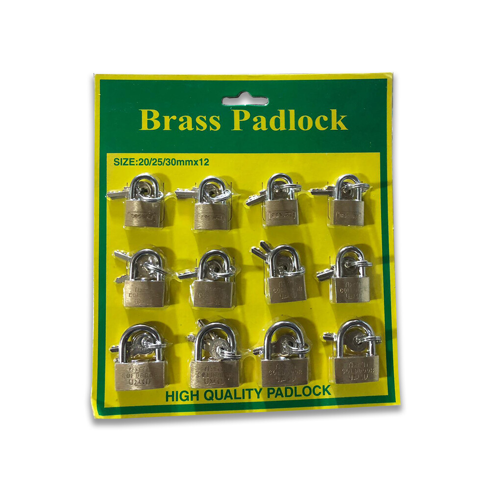 BRASS PADLOCK HIGH QUALITY PADLOCKS 20/25/30mm Mini Luggage Lock Bag