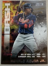 2020 Topps Stadium Club RONALD ACUNA JR. Bash and Burn Insert Braves #BAB-1