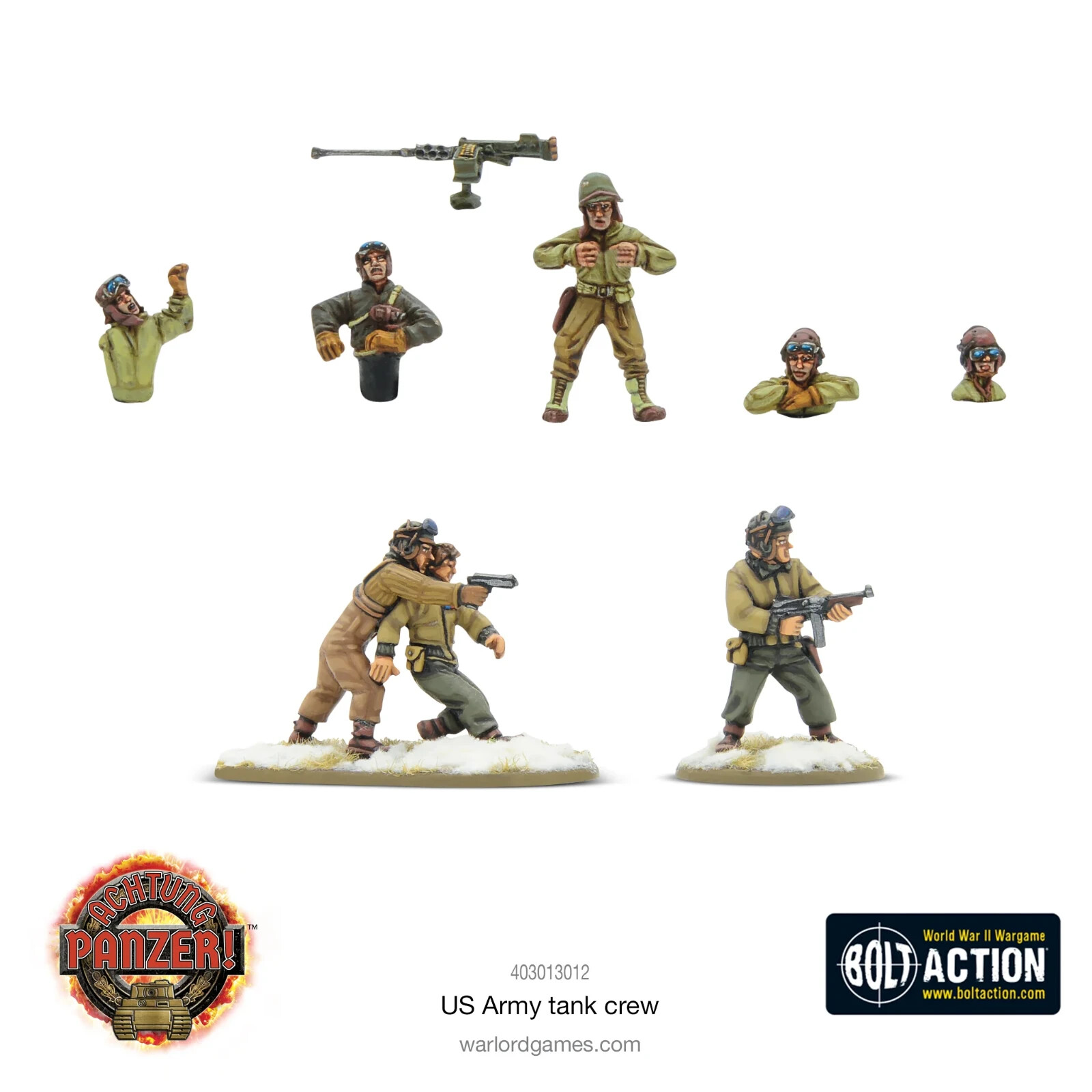 US Army Tank Crew (Winter) - Warlord Games Bolt Action Miniatures