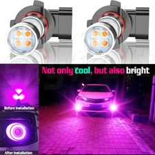 New 2x 9005 H10 9145 100w 14000k Purple Led Headlight Bulbs Kit Fog Light Drl New 2x 9005 H10 9145 100w 14000k Purple Led Headlight Bulbs Kit Fog Light Drl