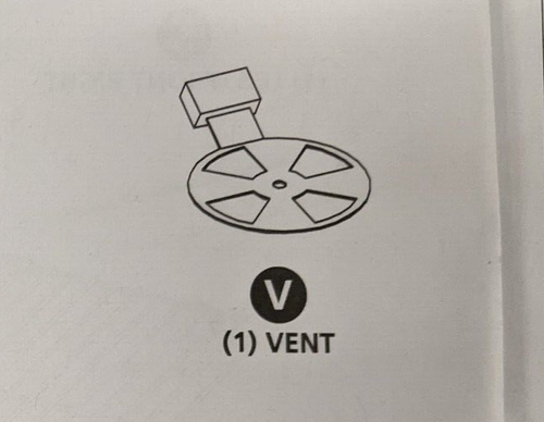 Landmann VENT COVER FROM 560200 Vista Barbecue Grill 4-INCH - Picture 3 of 4
