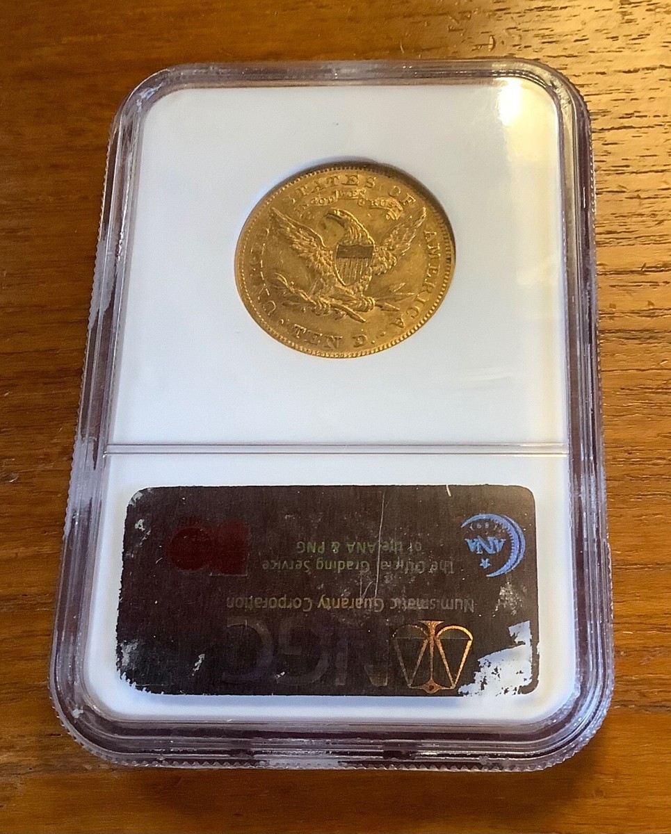 ゴールデン 1868 P $10 GOLD LIBERTY HEAD EAGLE NGC MS 53 VERY LOW