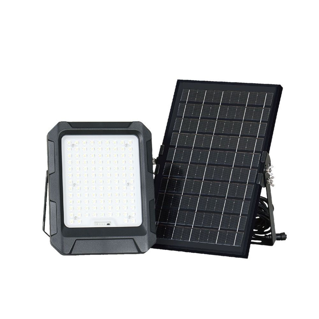 1 pz 10W LED Solar Floodlight With 3.7V 8Ah Battery