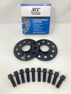 Spurverbreiterung 20mm 2x10mm für VW Radschrauben 5x112 5x100 57,1 Blackline SCC - Bild 1 von 4
