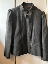 Vintage Blazer Women s Small Wool Blend Puff Sleeves 80s To 90 s Tailored EUC