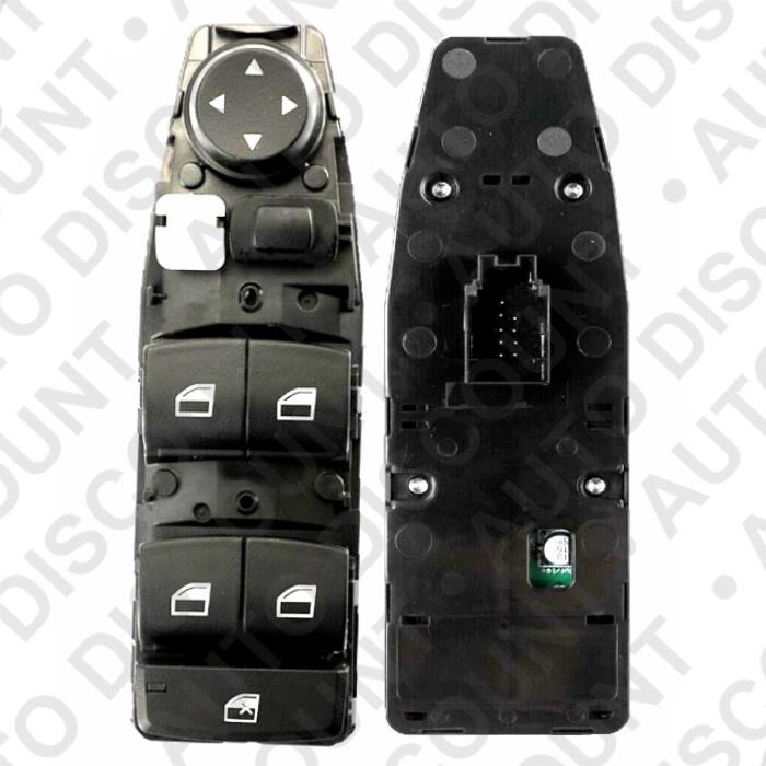 Interrupteur De Lève-vitre BMW Avant Gauche - Modèle 6 Broches, Référence OEM 61319208108 - Compatible Série 1 F20/F21, Série 3 F30/F31, X1 F48, X3 F25, Etc.