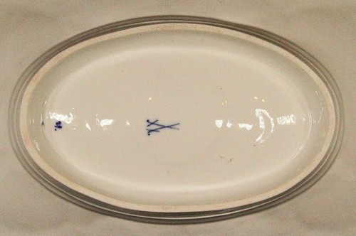 Antique Meissen Gilded Porcelain Platter Dish - Picture 6 of 12