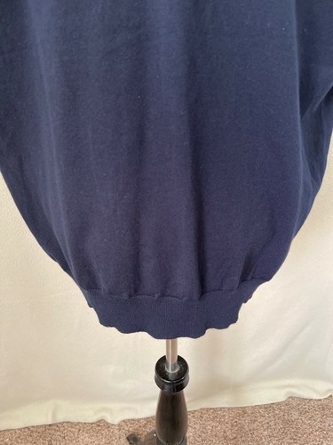 Haggar Navy Blue Golf V-Neck Pullover Sweater Vest, Size XXL - Picture 3 of 10