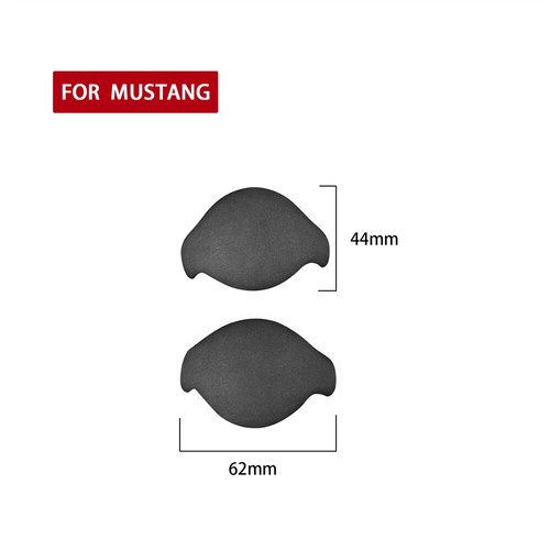 Suede Black Gray Inner Gear Shift Knob Trim For Ford Mustang 2015-23 Accessories - Picture 2 of 10