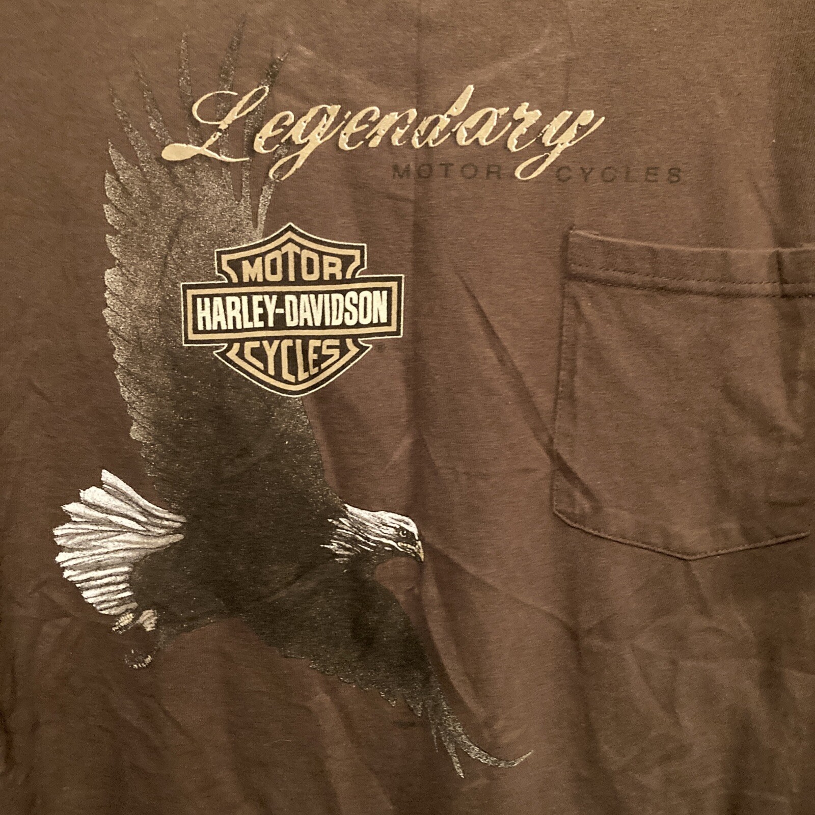 Harley Davidson TShirt Mens Sz. Lg “Longview, Texas” Eagle/American