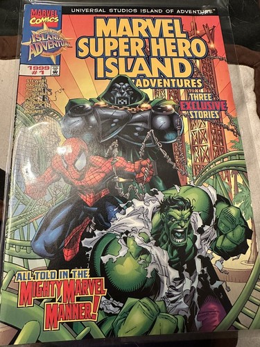 MARVEL SUPER HERO ISLAND ADVENTURES 1 SPIDER-MAN HULK MARVEL COMICS 1999 - Picture 1 of 8