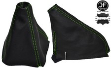 GR?N FADEN SCHALTSACK HANDBREMSMANSCHTE LEDER F?R HONDA CIVIC DEL SOL 92-97