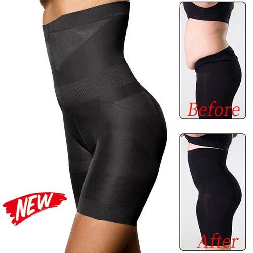Women Compression High Waist Shorts Tummy Control Body Shaper Girdle Panty Slim