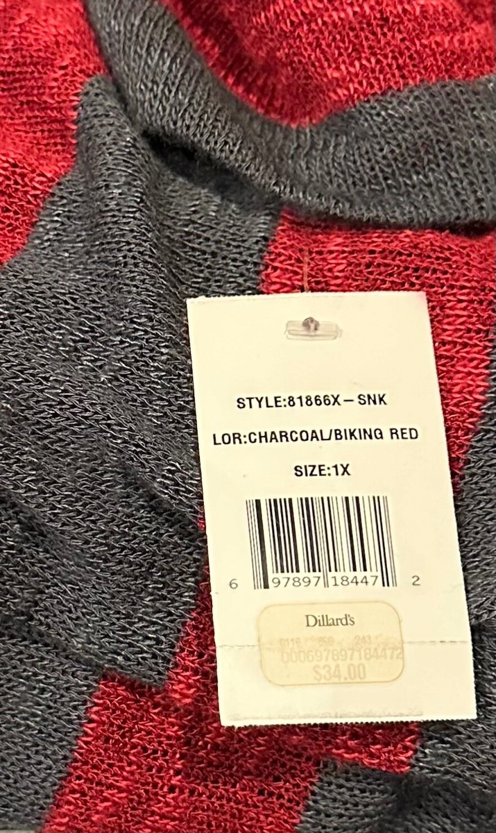 NWT Moa Moa Womens Knit Top Dolman Sleeve Scoop Neck Sz 1X MRSP