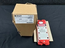 (PACK OF 5) 65960 BRADY ALUMINUM LABELED LOCK OUT TAG OUT HASPS LOTO