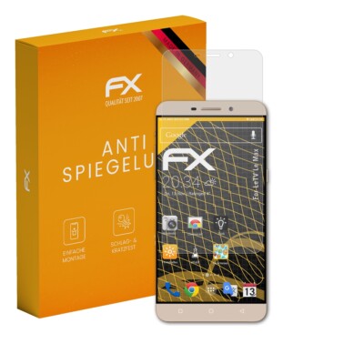 atFoliX 3x Displayfolie für LeTV Le Max Schutzfolie matt&stoßfest Folie