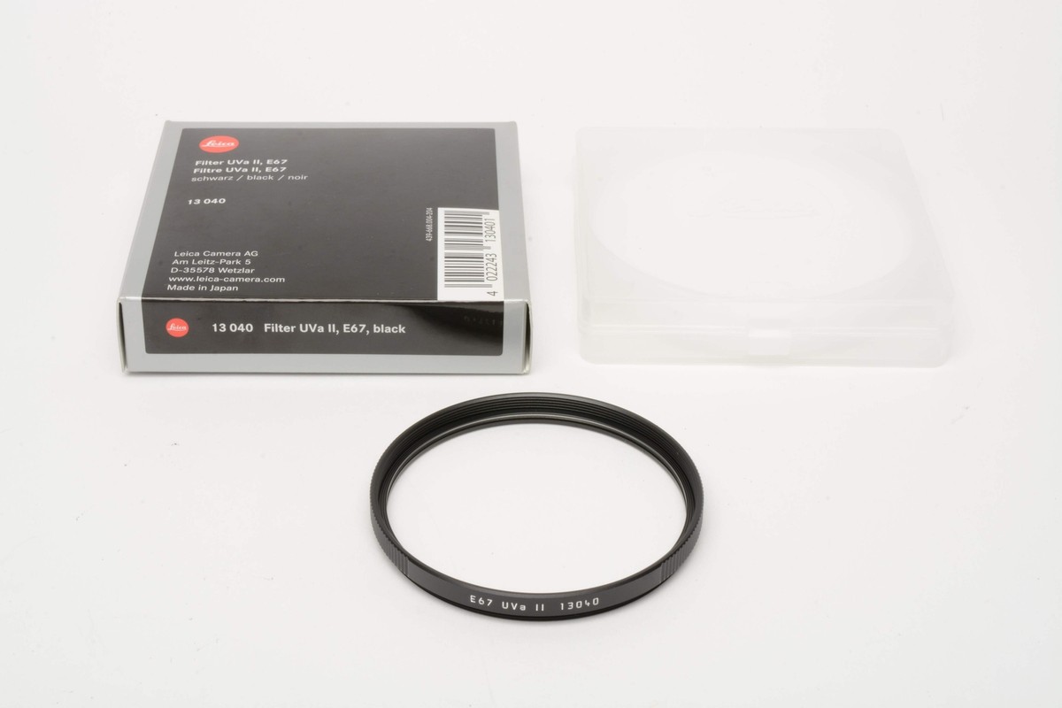 LEICA ライカ E67 UVa II 13040 フィルター G-1359 Leica E67 UVa II Filter (Black) #13040 NIB | eBay