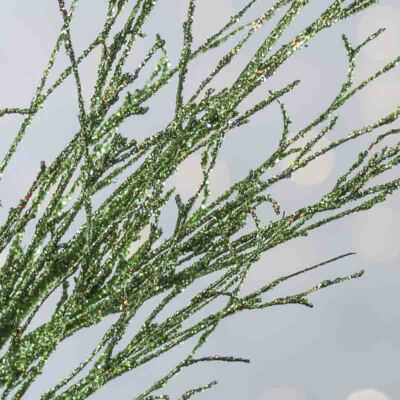 Set of 2 Lime Green Glittered Artificial Twig 29'' Floral Sprays