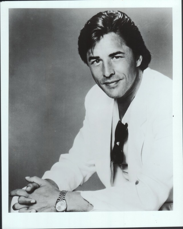 Don Johnson 8x10 black & white glossy photo