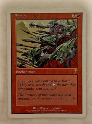 1x Fervor - 7th Edition - MTG - Magic the Gathering - NM