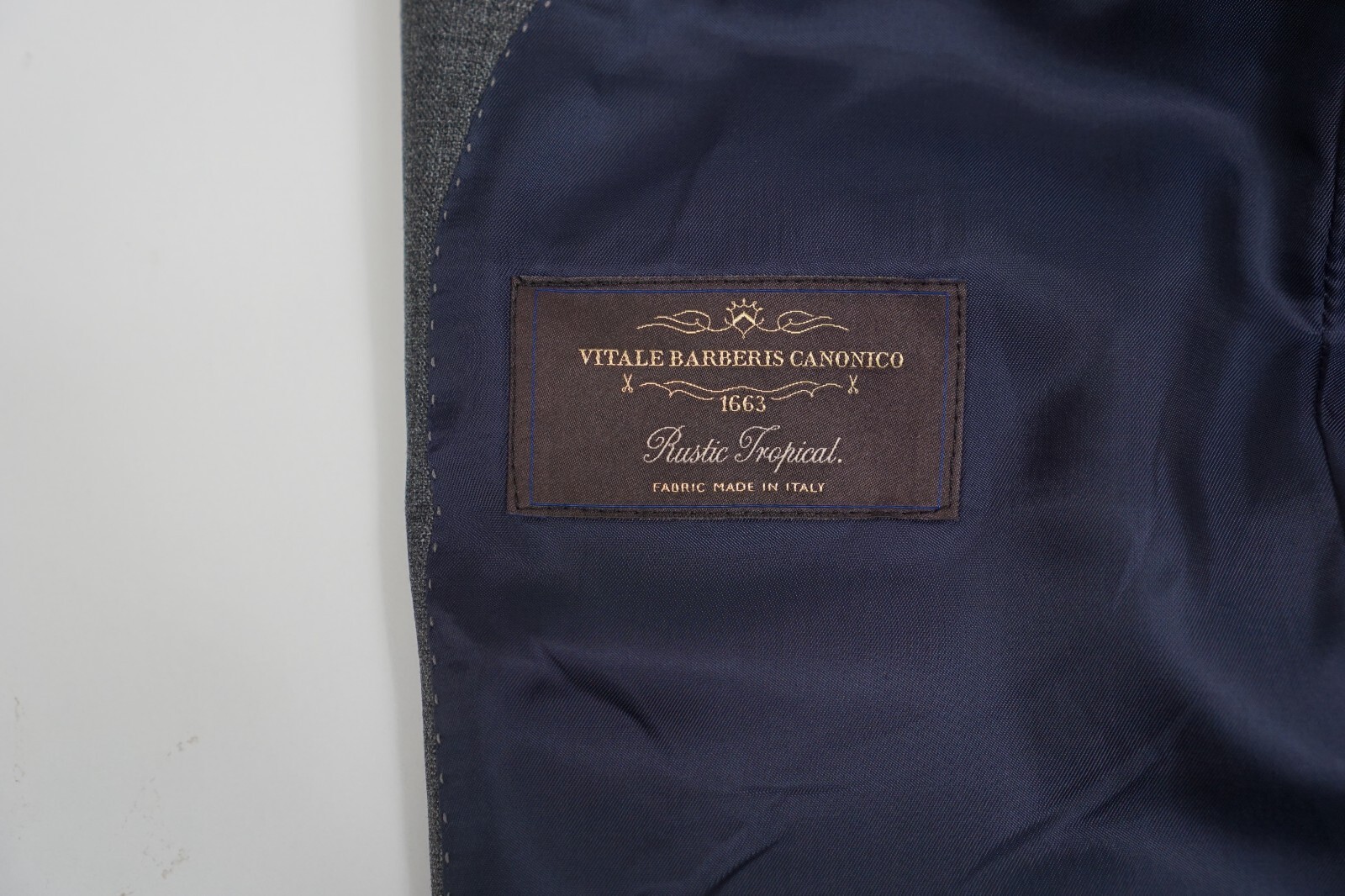 Men Suitsupply Blazer Lazio Pure Wool Grey Vitale Barberis Size EU50 UK/US40 image 6