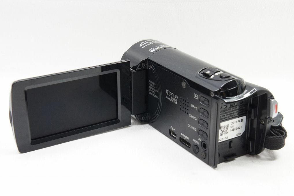 JVC Everio GZ-E77 High Vision Memory Movie Camcorder Black w/ Box