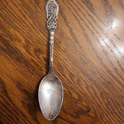 sterling silver swastika good luck shamrock spoon best price sterling silver swastika good luck shamrock spoon best price