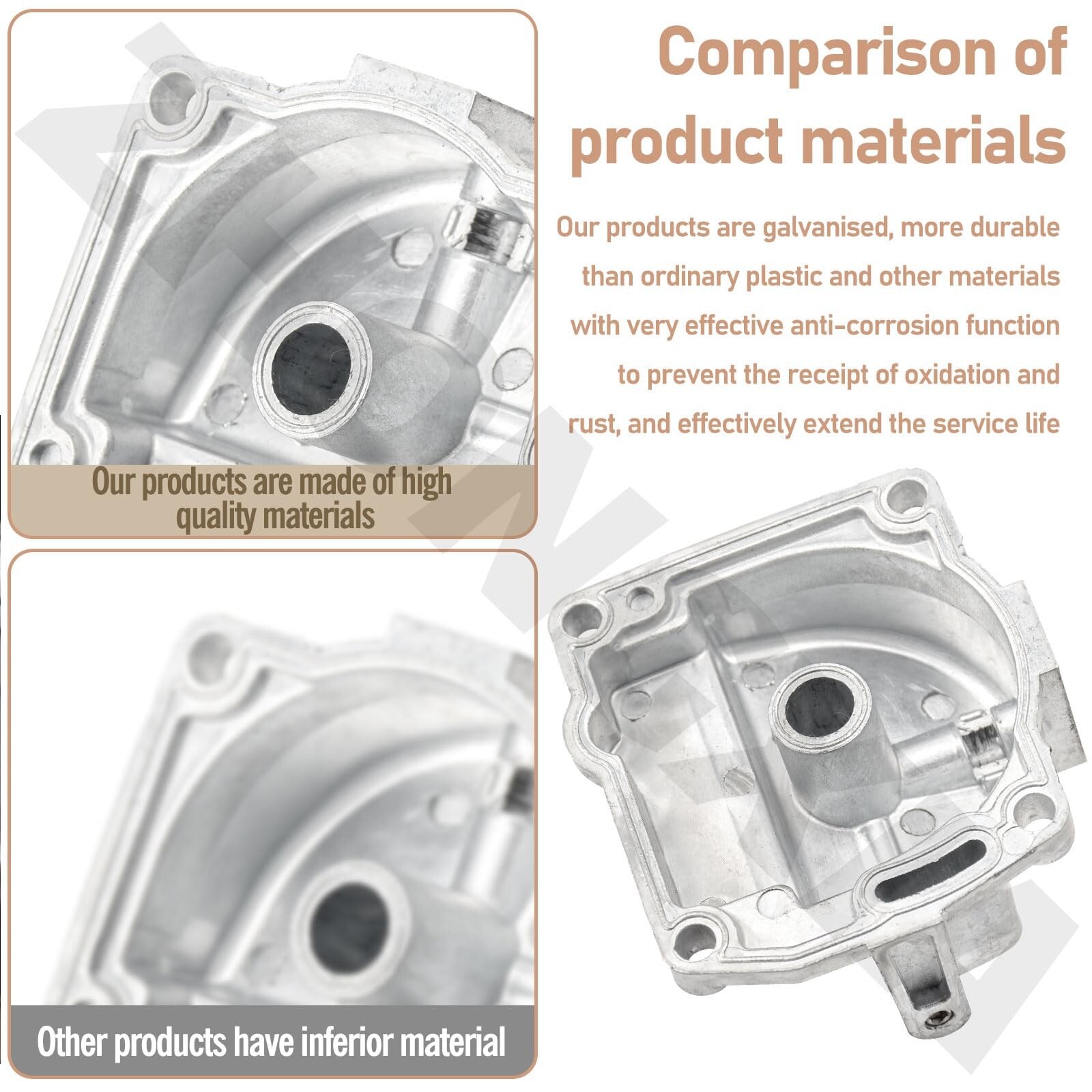 2 Pack Upgrade Material 433000 766418 Float Chamber Carburetor Bowl & 335070 ...