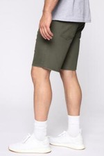 NWT Fashion Nova Mac Chino Short - Olive Men's SZ 30 Slight Distress Look