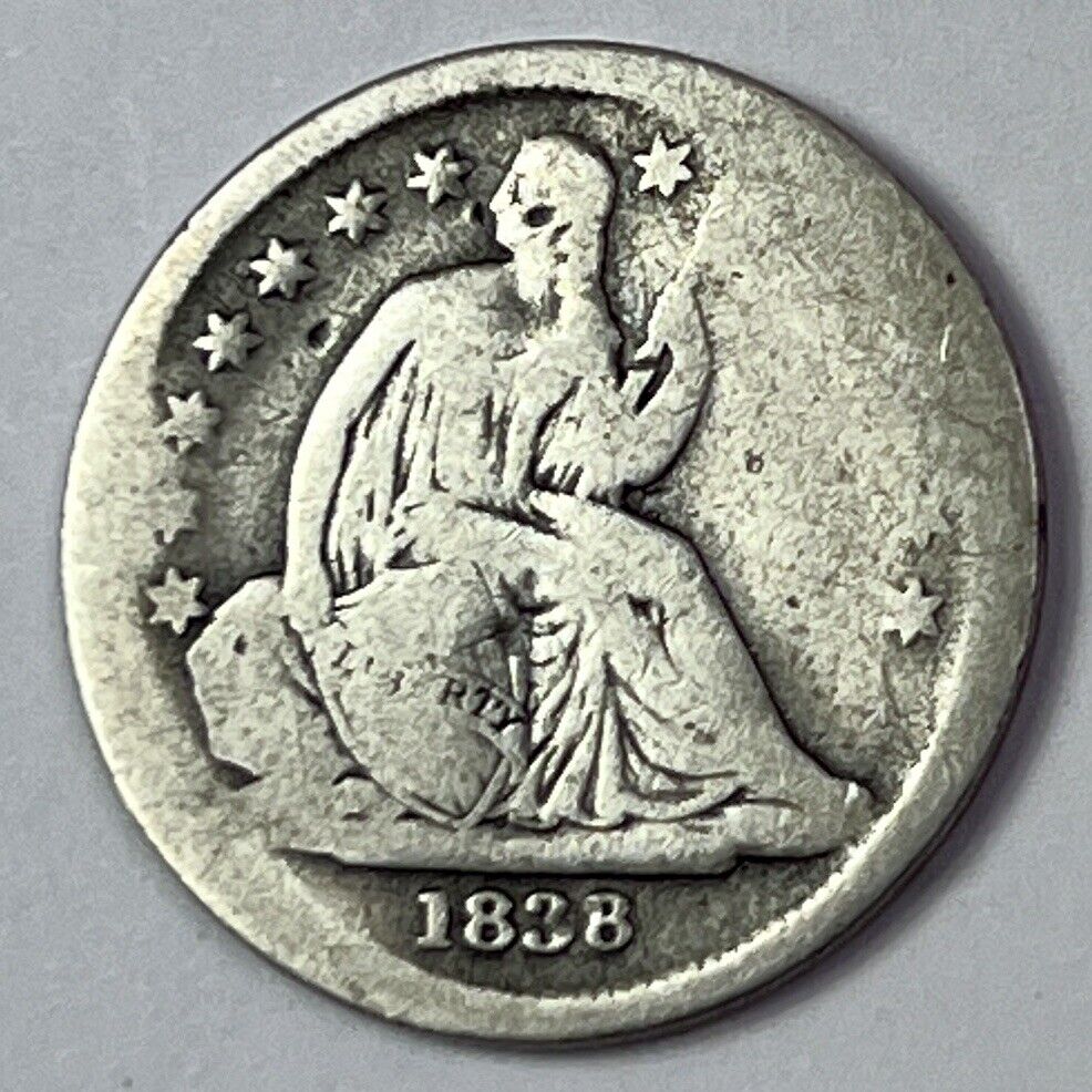 2021 spring and summer new 1838 AG Seated Liberty SILVER 10C Dime shop 90%