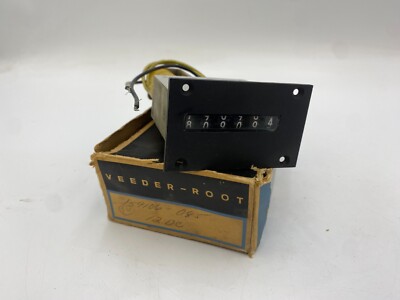 Veeder-Root 159106 6-Digit Magnetic Counter Panel Mounting 12VDC 6 Watt 2 Wire