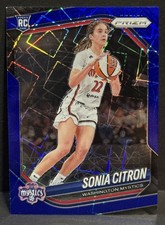 2025 Panini Prizm Basketball WNBA Mystics RC Sonia Citron Blue Lazer Prizm