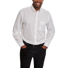 Kirkland signature Men's Traditional Fit Dress Shirt, Size: 16.5 x 32 White
