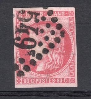 FRANCE n°49 1870 oblitéré 330 €