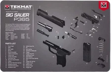 Tekmat Cleaning Mat for Use with Sig Sauer P365, Black (TEK-17-SIGP365)