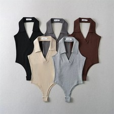 Sleeveless Leotard Backless