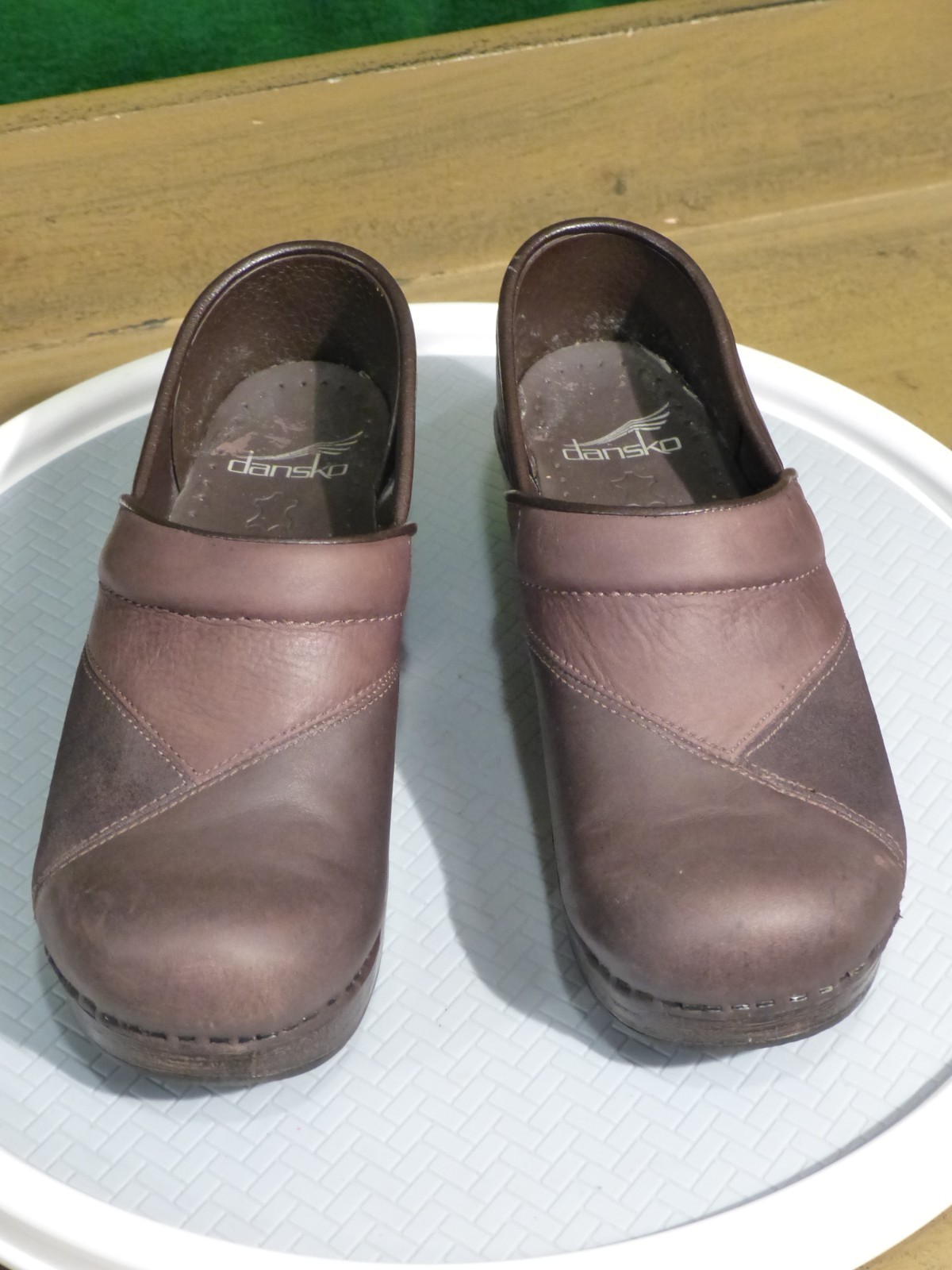 Dansko Patchwork Brown Leather Clogs  Professiona… - image 6